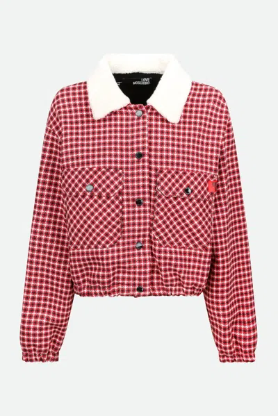 Love Moschino Giubbotto A Quadri Multicolore