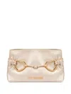 Love Moschino Gold Faux Leather Shoulder Bag With Chain Strap