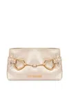 Love Moschino Gold Faux Leather Shoulder Bag With Chain Strap