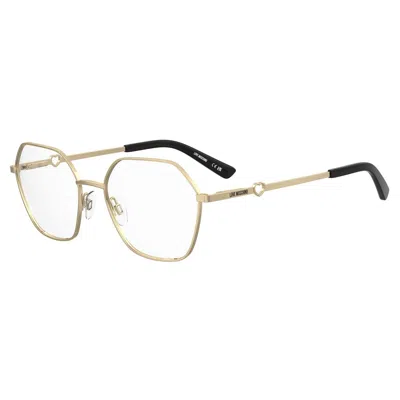 Love Moschino Gold Metal Glasses (frames)