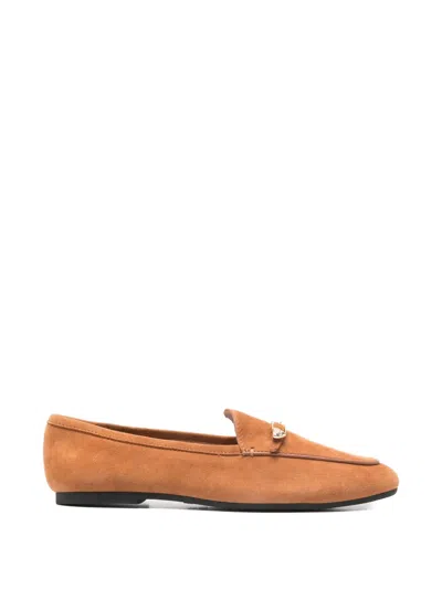 Love Moschino Gold-tone Hardware Loafers In Brown