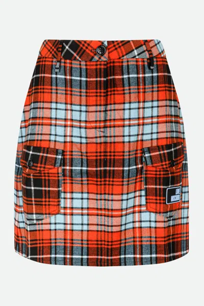 Love Moschino Gonna A Quadri Multicolore
