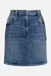 Love Moschino Gonna Denim Blu