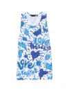 Love Moschino Graffiti-print Top In Multi