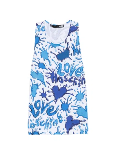Love Moschino Graffiti-print Top In Multi