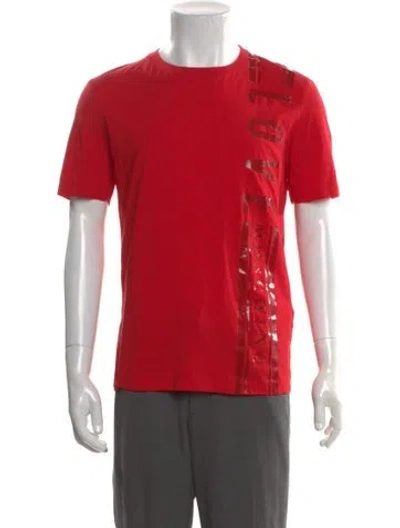 Pre-owned Love Moschino Graphic Print Crew Neck T-shirt In Red