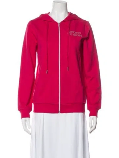 Pre-owned Love Moschino Graphic Print Jacket In Red