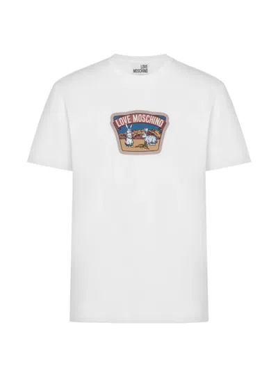 Love Moschino Graphic-print T-shirt In White
