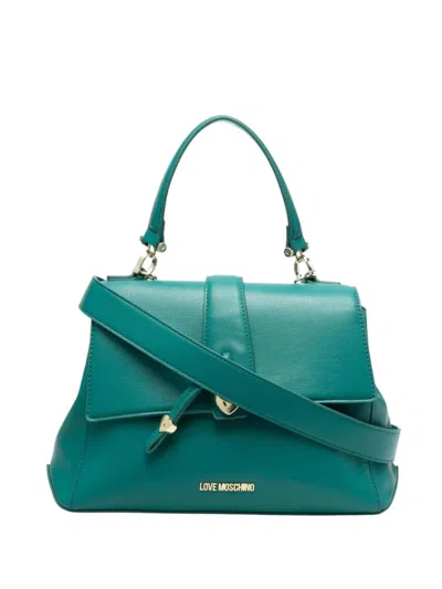 Love Moschino Green Logo Small Satchel