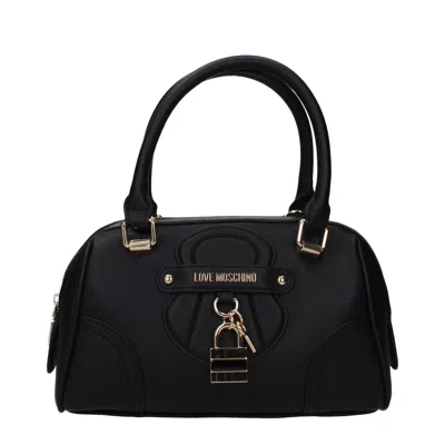 Love Moschino Hand Bags Women Polyurethane Black In 黑色