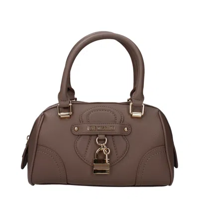Love Moschino Hand Bags Women Polyurethane Gray/tortora