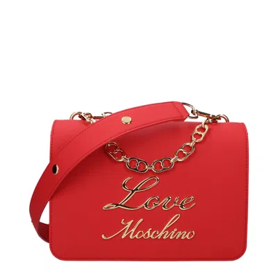 Love Moschino Hand Bags Women Polyurethane Red