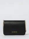 Love Moschino Shoulder Bag With Logo In Black