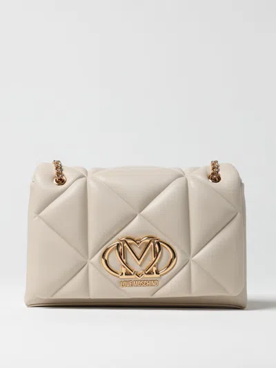 LOVE MOSCHINO SHOULDER BAG LOVE MOSCHINO WOMAN COLOR IVORY,G41636044