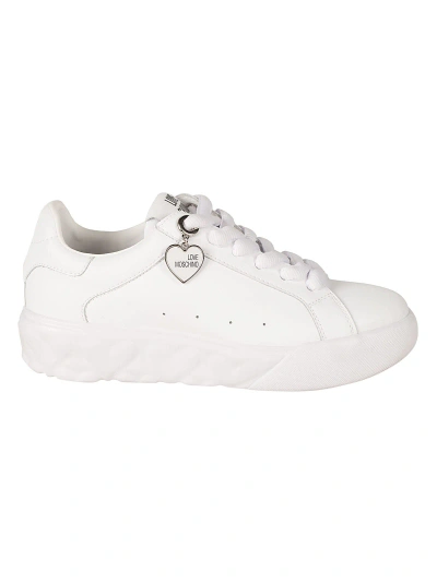 Love Moschino Heart 45 Sneakers In White