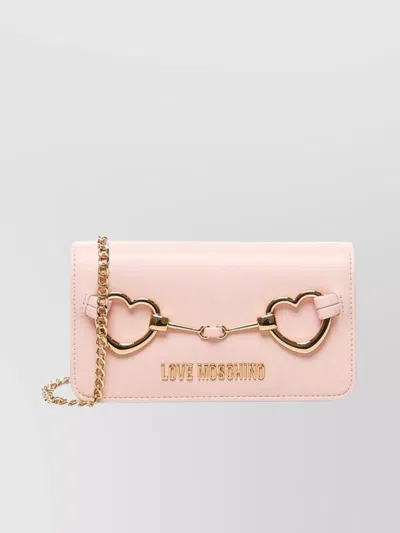 Love Moschino Heart Chain Wallet With Removable Strap
