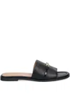Love Moschino Heart-charm Slides In Black