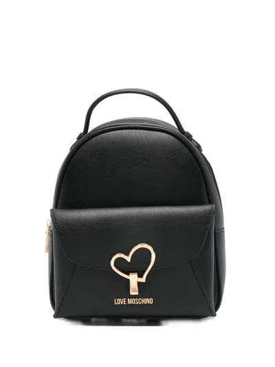 Love Moschino Heart-detail Backpack In Purple