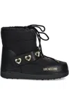 Love Moschino Heart-embellished Boots In Black