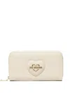 Love Moschino Heart-logo Zip-fastening Wallet In Neutral