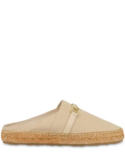 Love Moschino Heart-motif Espadrilles In Neutrals