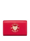 Love Moschino Heart-plaque Chain Crossbody Bag In Pink