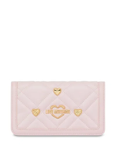 Love Moschino Pink Artificial Leather Crossbody Bag