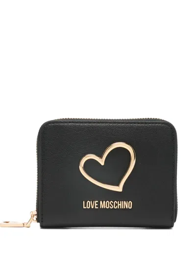 Love Moschino Heart Portafogli Wallet In Purple
