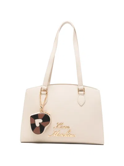 Love Moschino Heart-charm Tote Bag In Neutral
