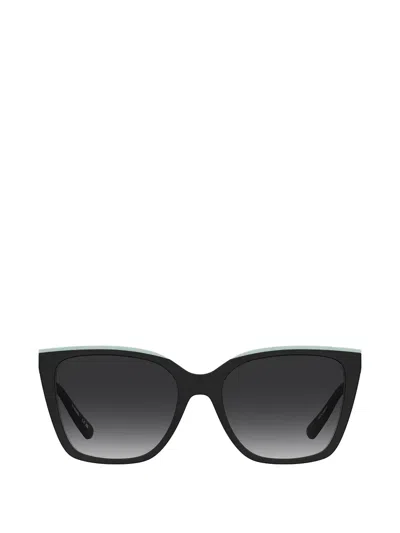 Love Moschino Heart-detail Cat-eye Sunglasses In Black