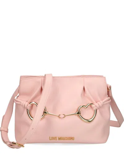 Love Moschino Hearts Shoulder Bag In Pink