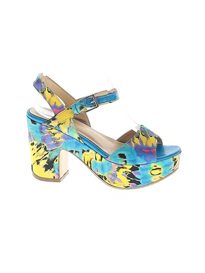Pre-owned Love Moschino Heels In Blue