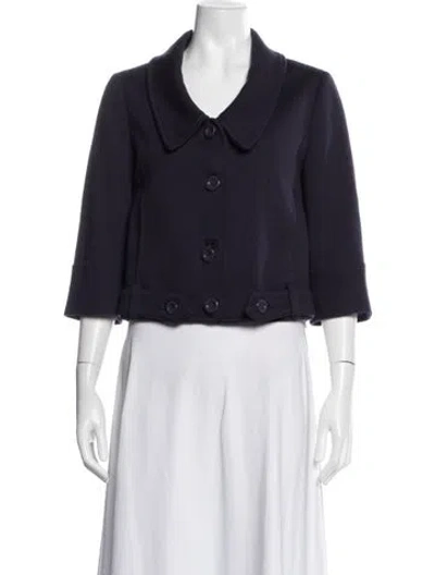 Pre-owned Love Moschino Jacket In Blue