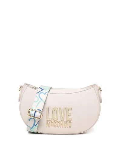 Love Moschino Jelly Shoulder Bag In White