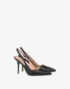 Love Moschino Kalbsleder Slingback In Black
