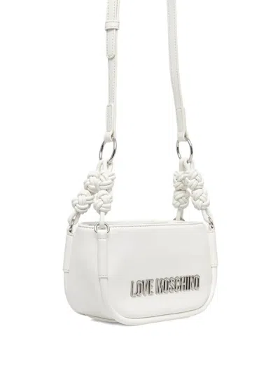 Love Moschino Knotted-detailing Crossbody Bag In White