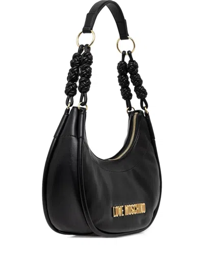 Love Moschino Knotted-handle Tote Bag In Black