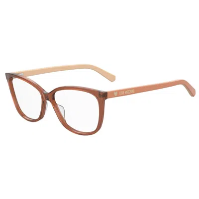 Love Moschino Acetate Women's Frames In Red