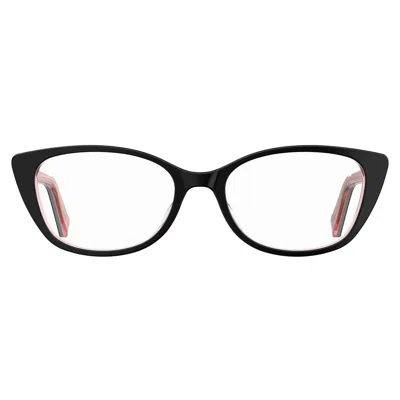 Love Moschino Ladies' Spectacle Frame  Mol548-807  51 Mm Gbby2 In Black