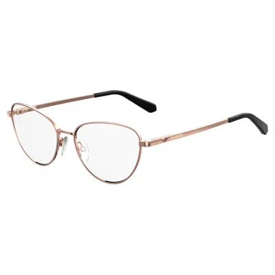 Love Moschino Metal Women's Frames In Gold