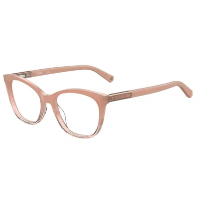 Love Moschino Ladies' Spectacle Frame  Mol563-fwm  52 Mm Gbby2 In Brown