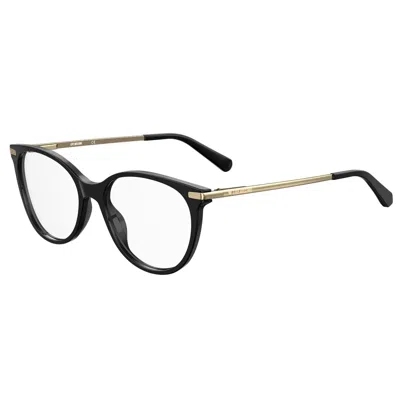 Love Moschino Acetate Women's Frames In Black