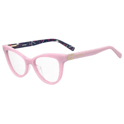 Love Moschino Multicolor Acetate Frames In Pink