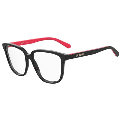 Love Moschino Acetate Women's Frames In Black