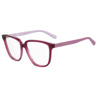 Love Moschino Red Acetate Frames In Pink