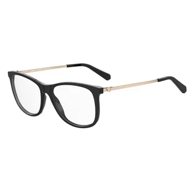 Love Moschino Ladies' Spectacle Frame  Mol589-807  55 Mm Gbby2 In Black