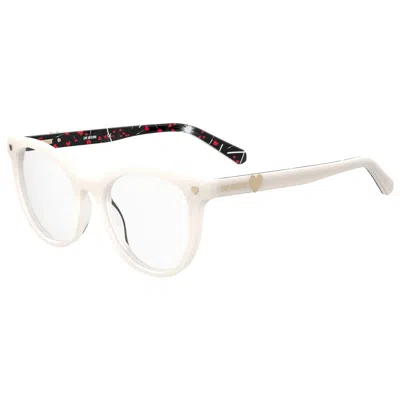Love Moschino Ladies' Spectacle Frame  Mol592-vk6  51 Mm Gbby2 In White