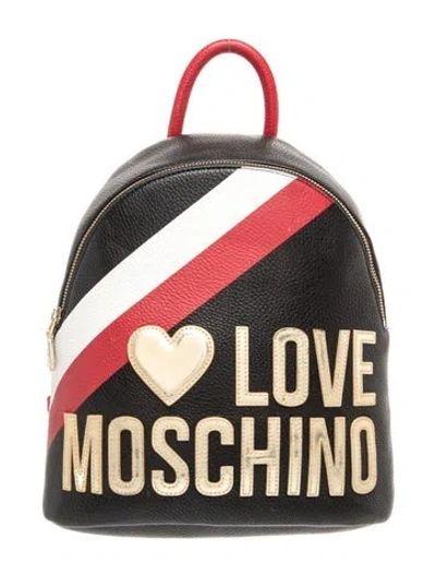 Pre-owned Love Moschino Leather Backpack In Multicolor