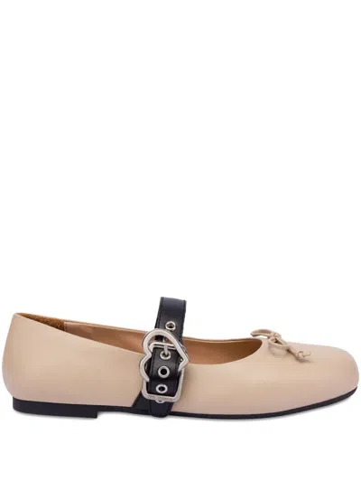 Love Moschino Ballerinas Aus Leder