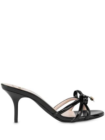 Love Moschino Leather Mules In Black